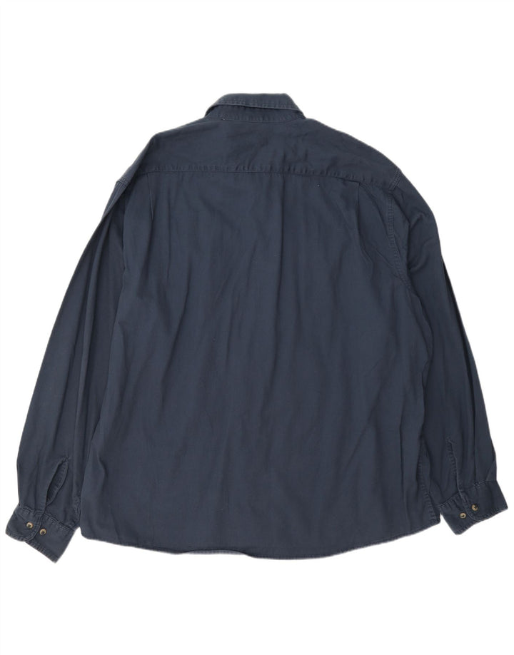 Мужская рубашка Wrangler 2XL темно-синяя, хлопок