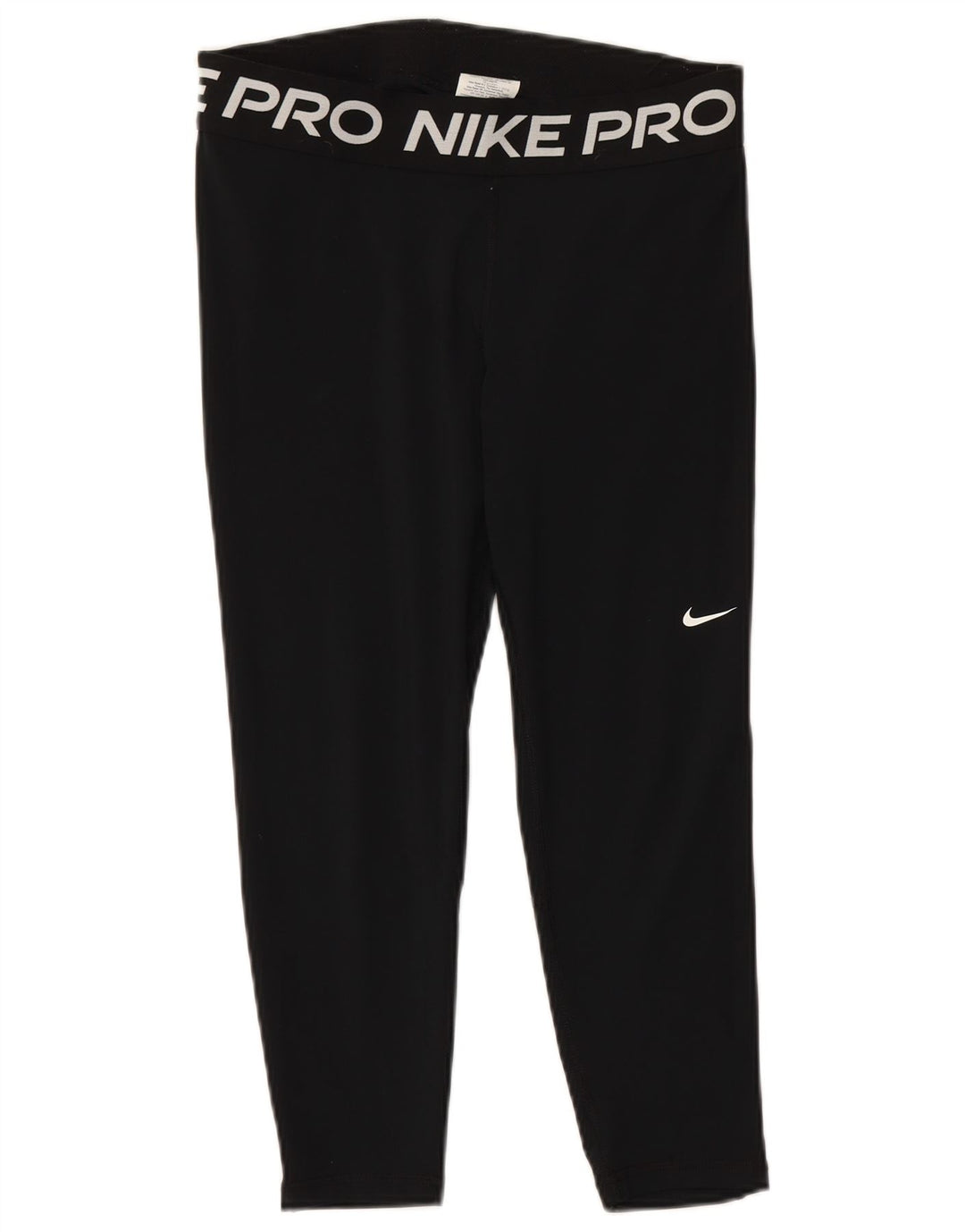 Женские леггинсы с рисунком NIKE Dri Fit UK 14, большие размеры, черный полиэстер