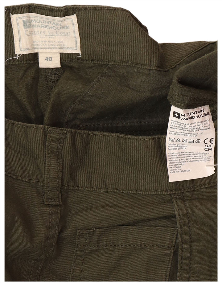 Мужские шорты карго Mountain Warehouse W40 XL, зеленый хлопок