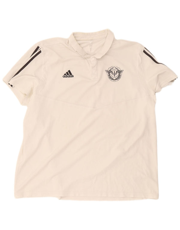 Мужская рубашка поло Adidas ESV Penzberg Regular Fit 3XL, белый хлопок
