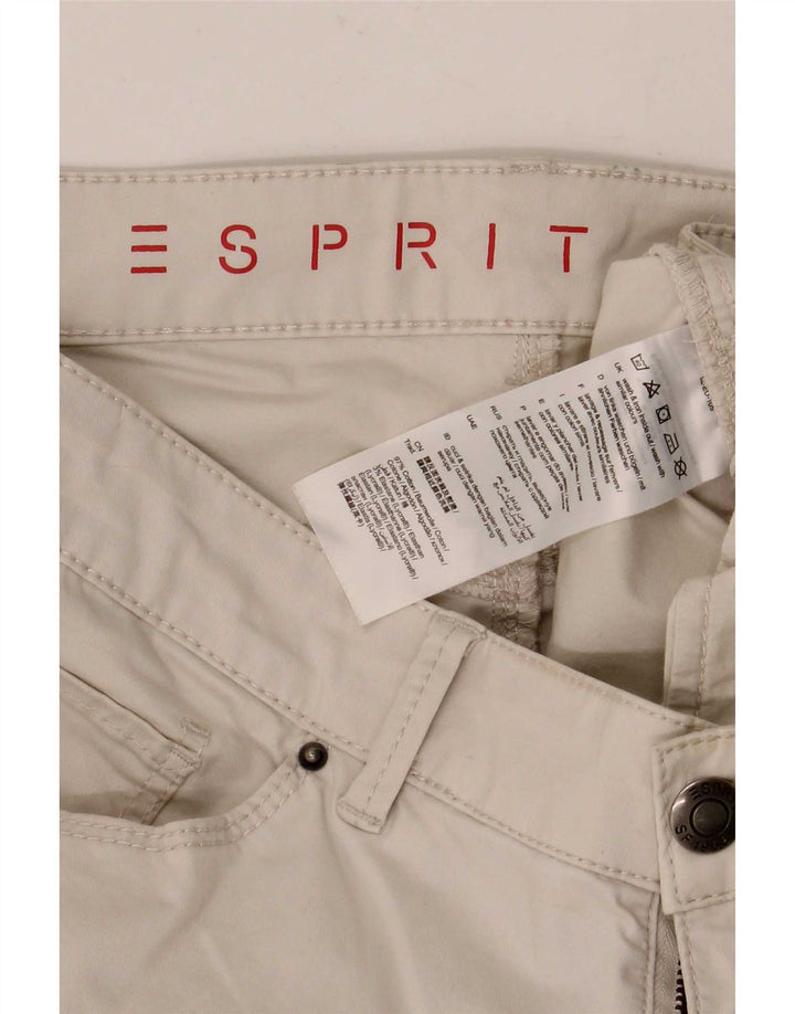 Женские узкие повседневные брюки Esprit W34 L32, бежевый хлопок