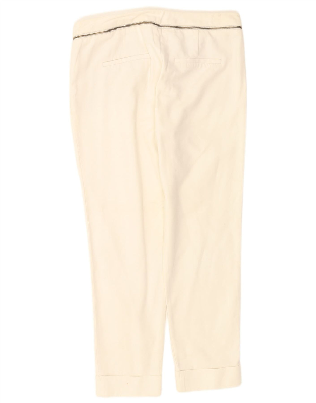 Zara Женские узкие укороченные брюки EU 38 Small W28 L26 Белые