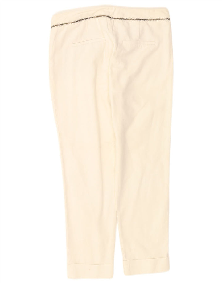 Zara Женские узкие укороченные брюки EU 38 Small W28 L26 Белые