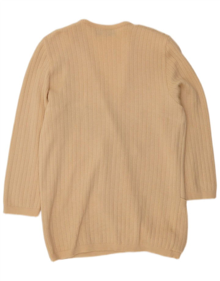 Женский удлиненный кардиган с графическим рисунком St. Germain IT 48 XL, бежевый, шерсть