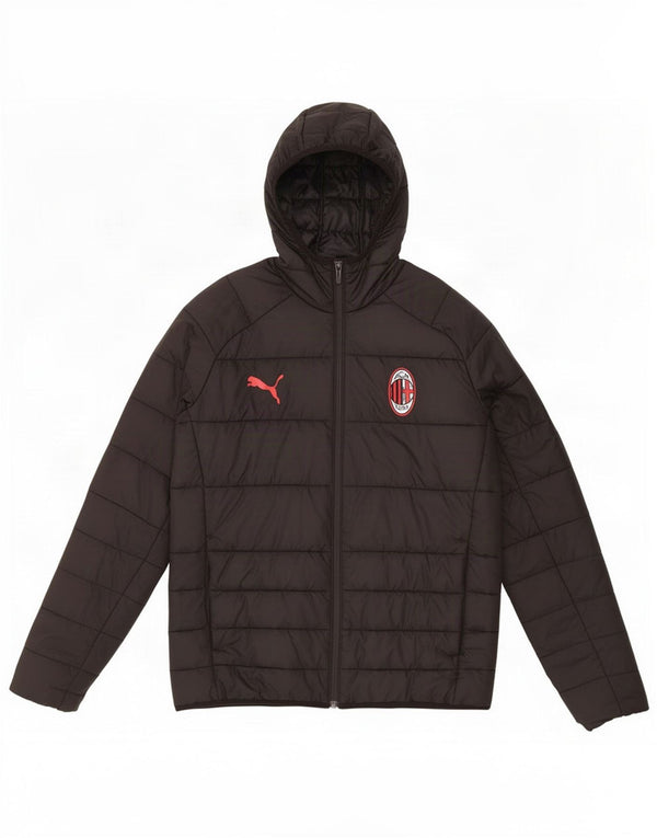 Puma Boys AC Milan Утепленная куртка с капюшоном 13-14 лет, черный полиэстер