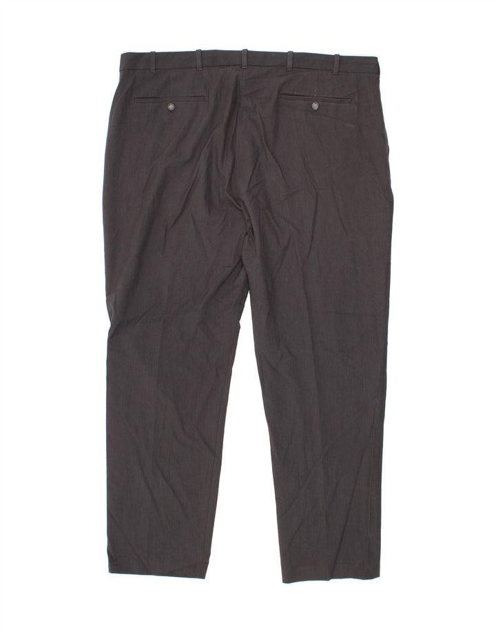 IZOD Mens Straight Suit Trousers W42 L32 Grey Polyester Vintage Izod and Second-Hand Izod from Messina Hembry 