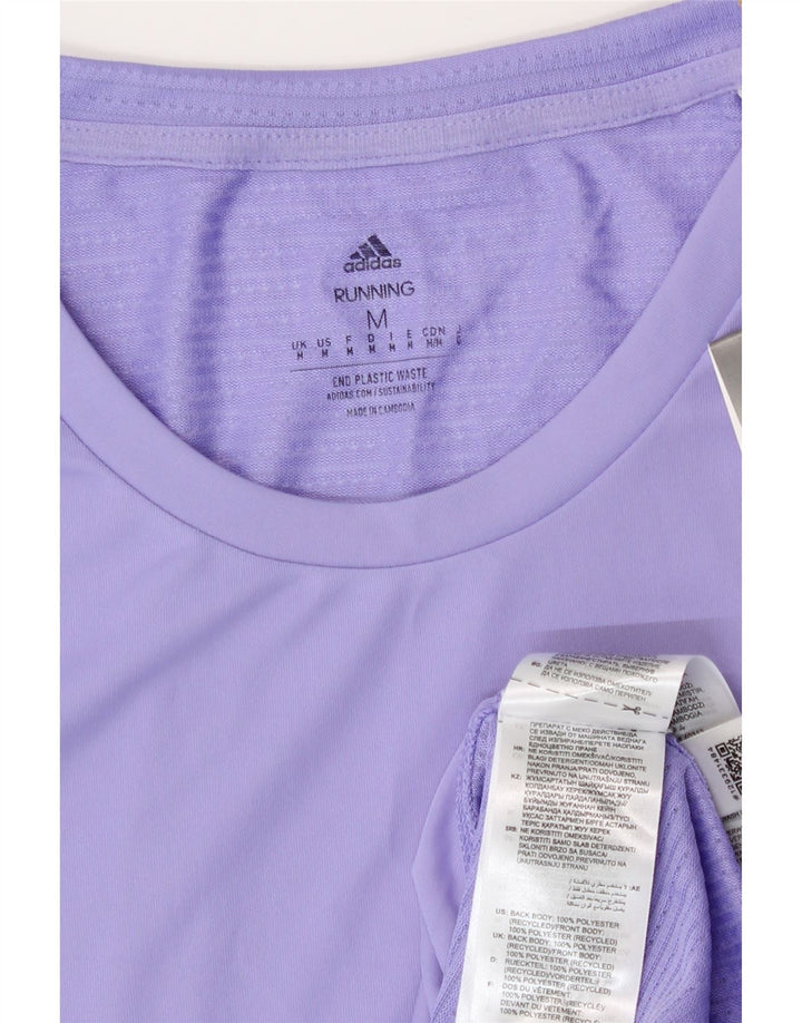 Adidas Мужская футболка Aeroready Верх среднего фиолетового цвета из полиэстера