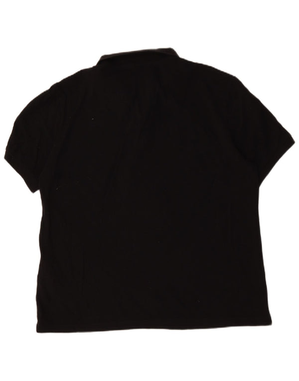 Мужская рубашка-поло Massimo Dutti 2XL, черный хлопок