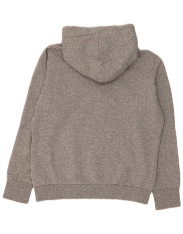 Женский джемпер с капюшоном Superdry UK 12, средний серый хлопок
