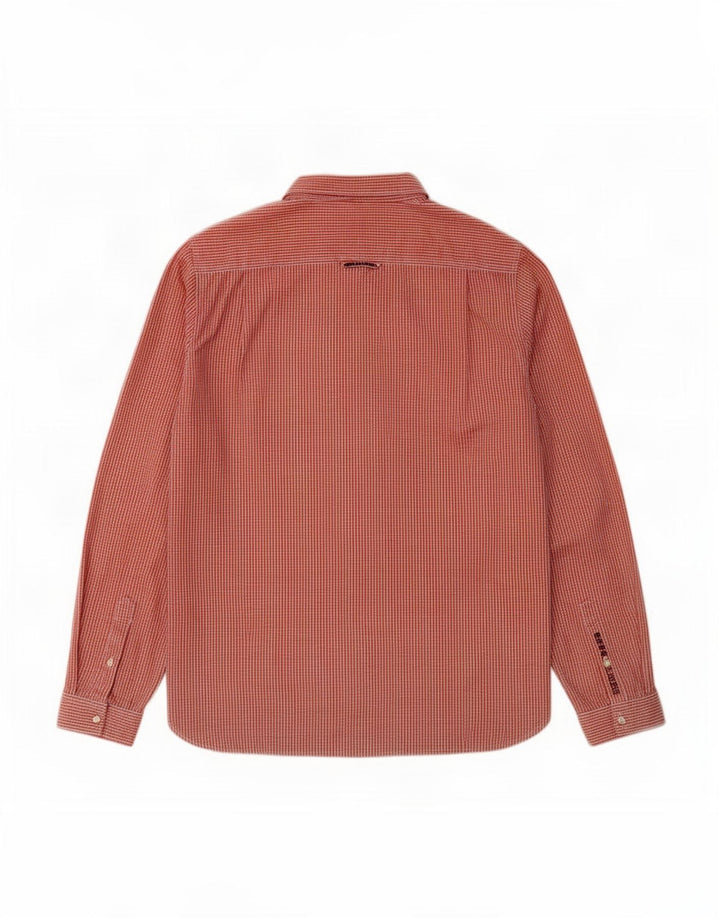 Мужская рубашка Superdry 2XL из хлопка в красную клетку
