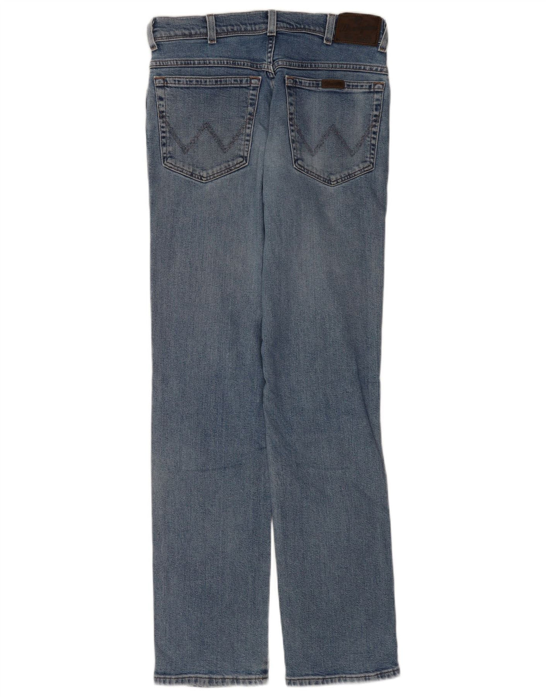 Мужские прямые джинсы Wrangler стандартного кроя W32 L34, синие, хлопок