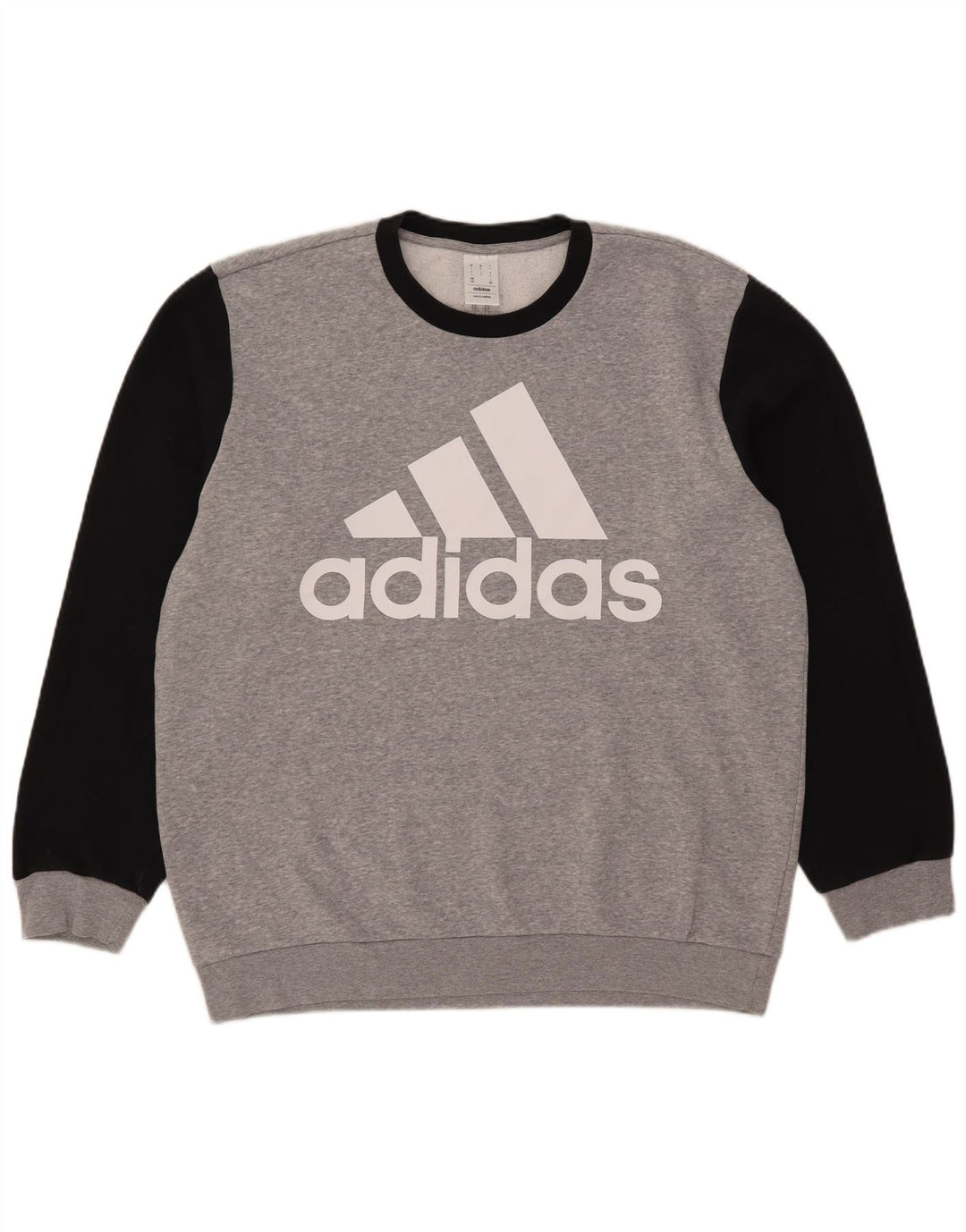 Мужской джемпер с рисунком Adidas Adidas, большой серый цветной блок