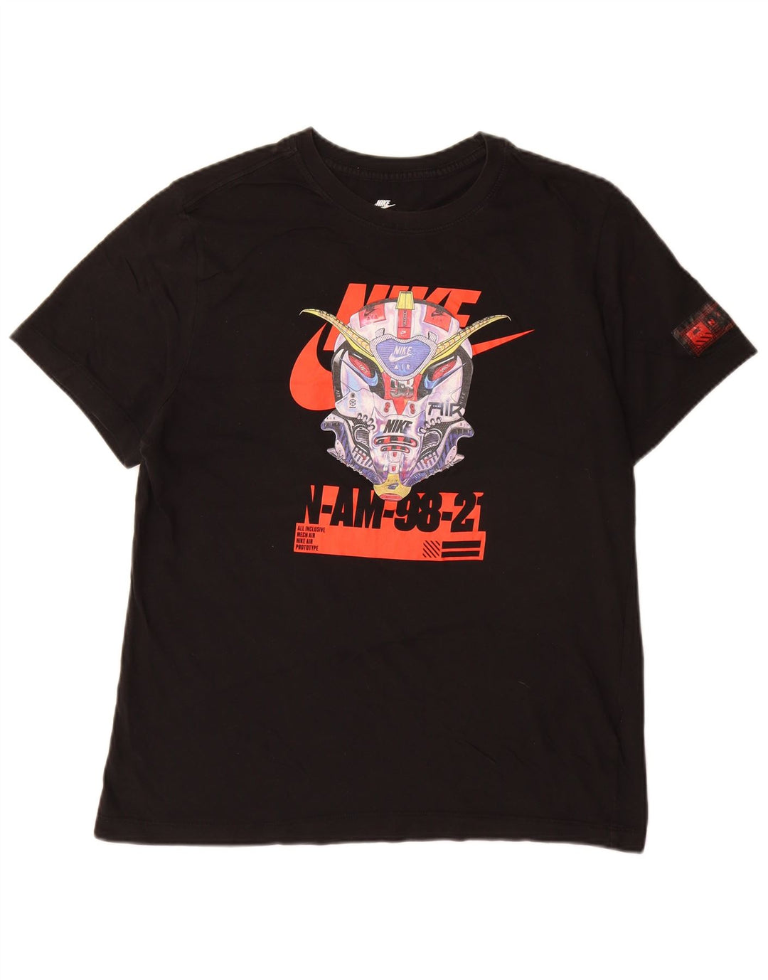 Мужская футболка с рисунком Nike, большой черный хлопок