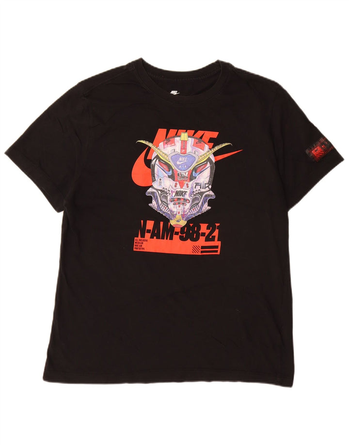 Мужская футболка с рисунком Nike, большой черный хлопок