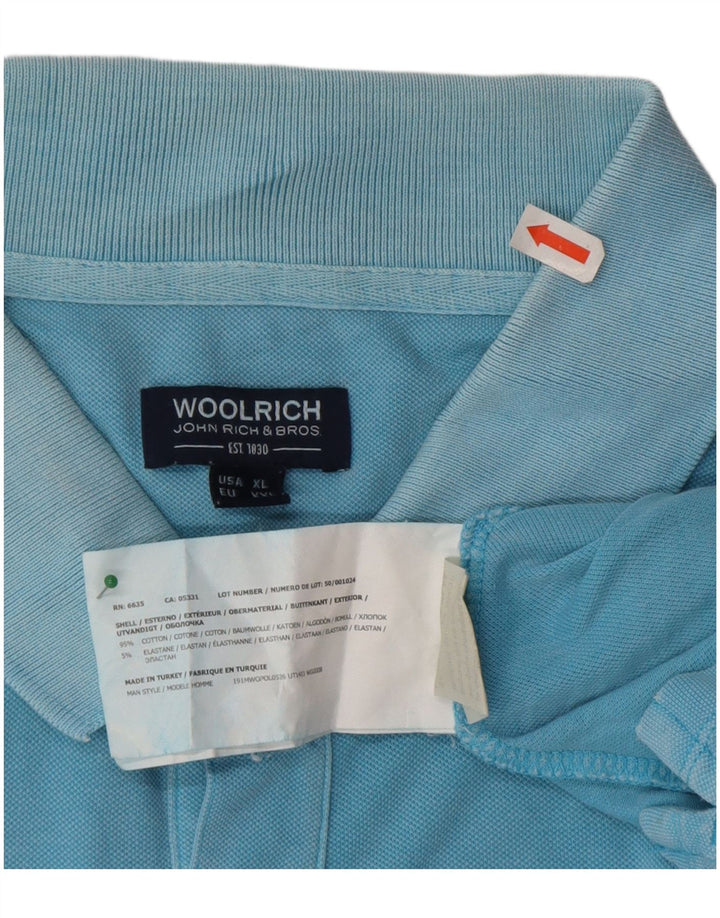 Мужская рубашка-поло Woolrich 2XL, синяя, хлопок