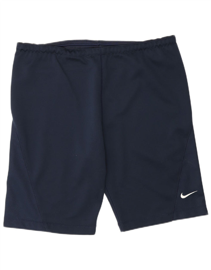 Мужские спортивные шорты Nike, большие, темно-синие