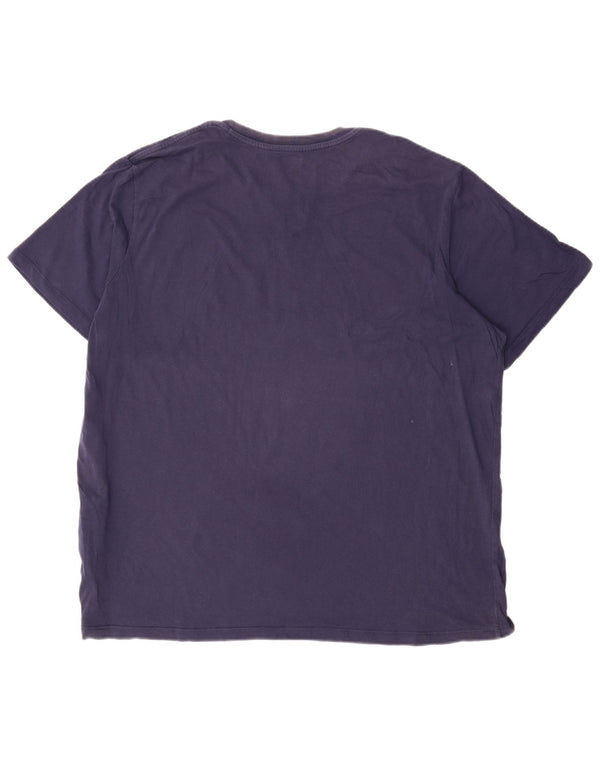 Мужская футболка с рисунком Levi's, топ 2XL, темно-синий, хлопок