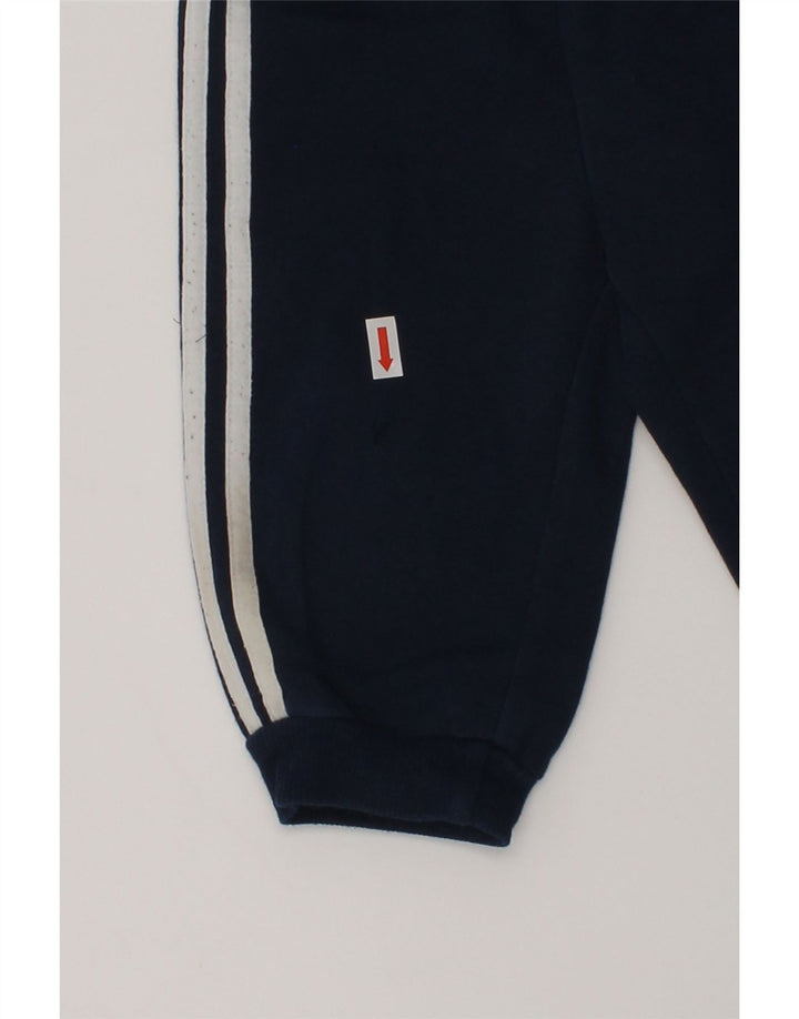 ADIDAS Baby Boys Joggers Tracksuit Trousers 6-9 Months Navy Blue Cotton | Vintage Adidas | Thrift | Second-Hand Adidas | Used Clothing | Messina Hembry 