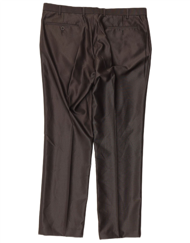 Мужской костюм-тройка Angelo Litrico EU 54 2XL W38 L30, серый классический в тонкую полоску