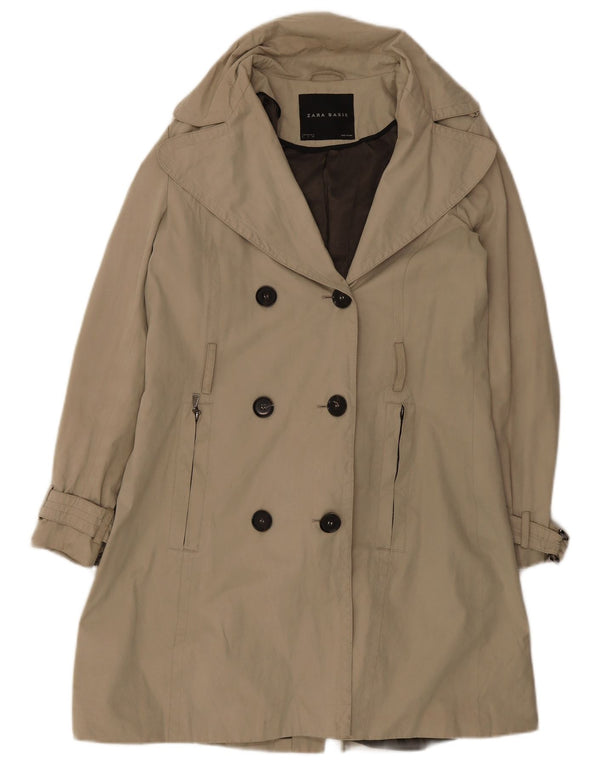Женский тренч Zara UK 16, большой бежевый