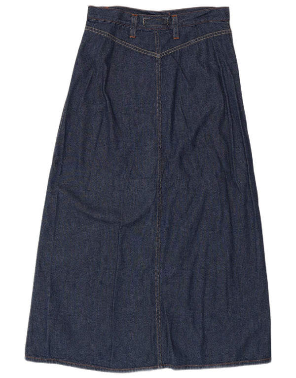 REPLAY Womens Maxi Denim Skirt Medium W28  Navy Blue Cotton