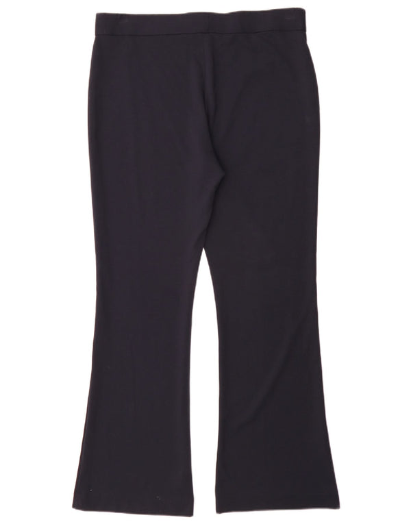 Женские брюки-клеш Marks & Spencer UK 14, большие W34 L31, темно-синие, вискоза
