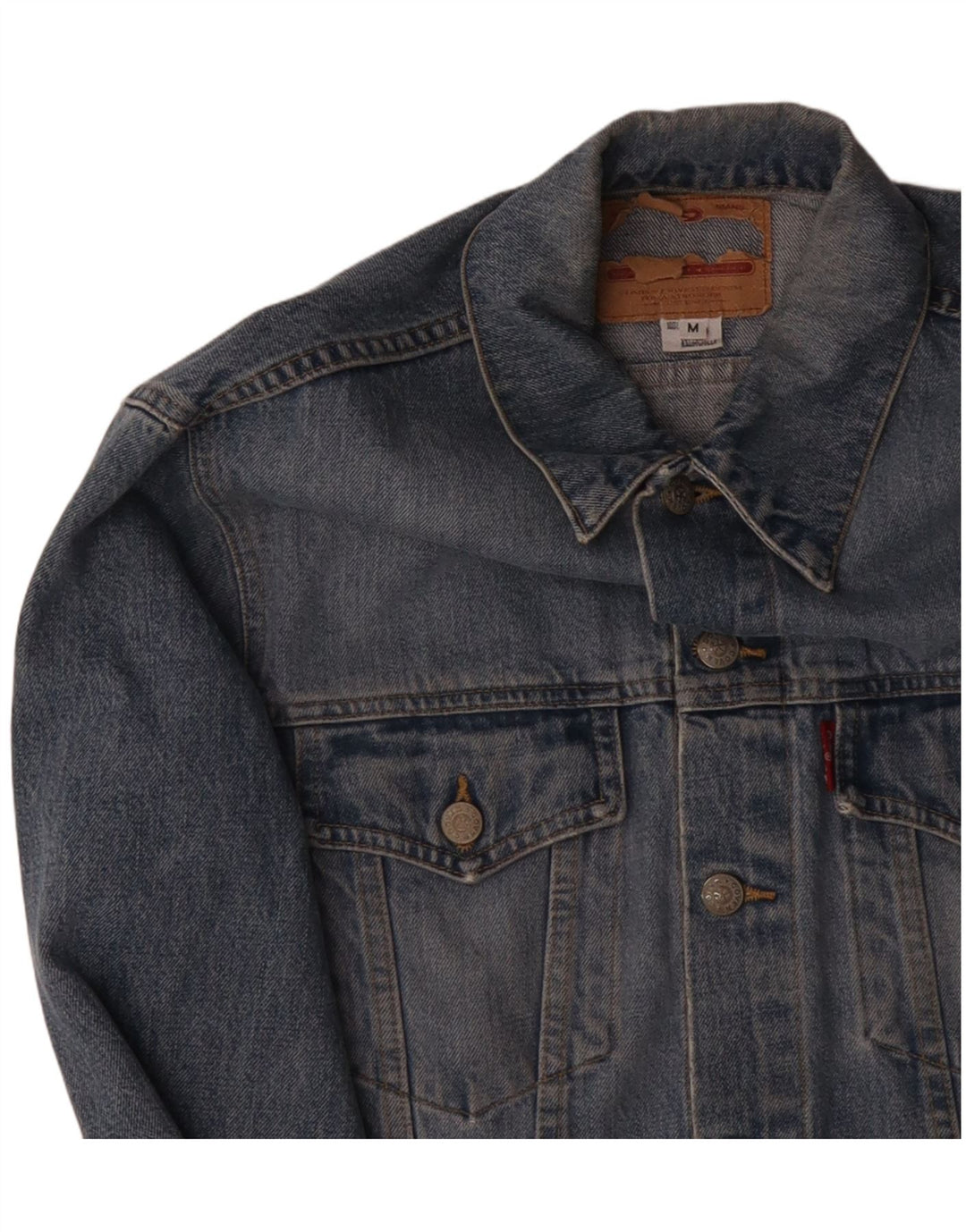 Мужская джинсовая куртка LEVI'S UK 38 Средний Синий Хлопок