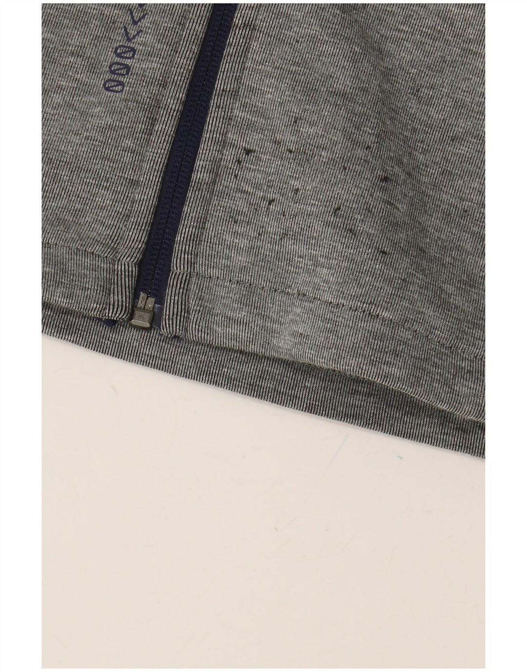 PUMA Свитер с капюшоном на молнии с графическим рисунком для мальчиков 9–10 лет, серый полиэстер с цветными блоками