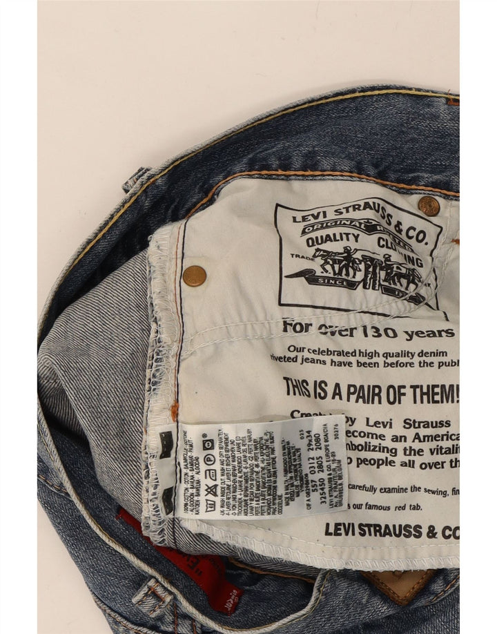 LEVI'S Womens Distressed Straight Jeans W29 L34 Blue Cotton Vintage Levi's and Second-Hand Levi's from Messina Hembry 