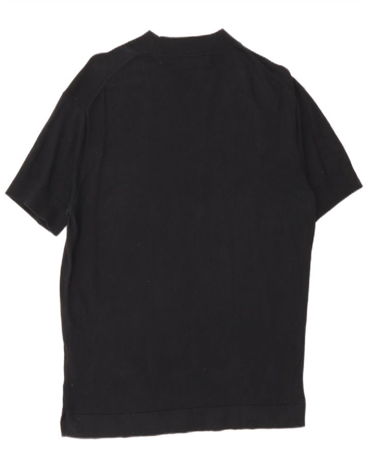 Мужская футболка Zara Top XL, черный хлопок