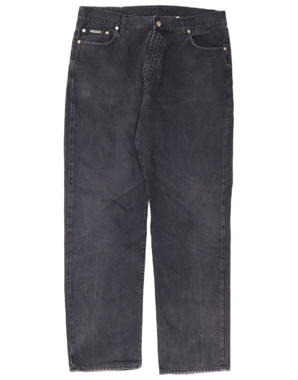 Мужские прямые джинсы Calvin Klein W38 L32 темно-синие, хлопок