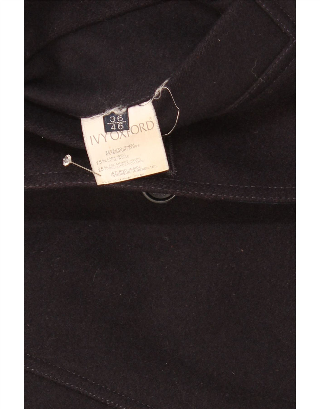 Мужская двусторонняя куртка Ivy Oxford UK 36, маленькая, темно-синяя, шерстяная