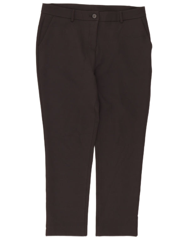 Женские укороченные брюки чинос Stefanel, большие размеры W33 L25, черные, США 12