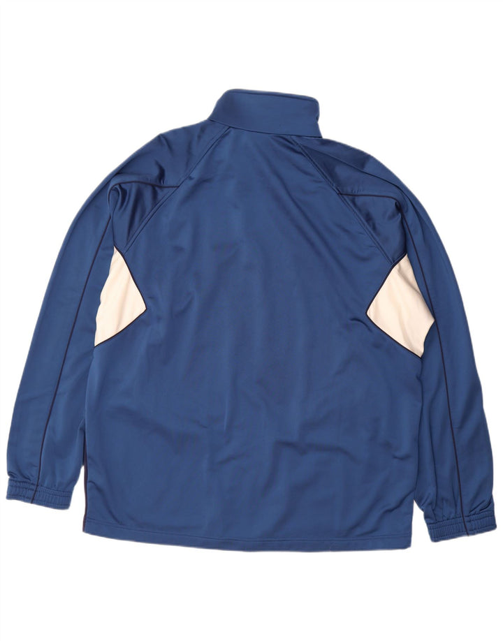 Мужской спортивный костюм Diadora 2XL, синий полиэстер с цветными блоками