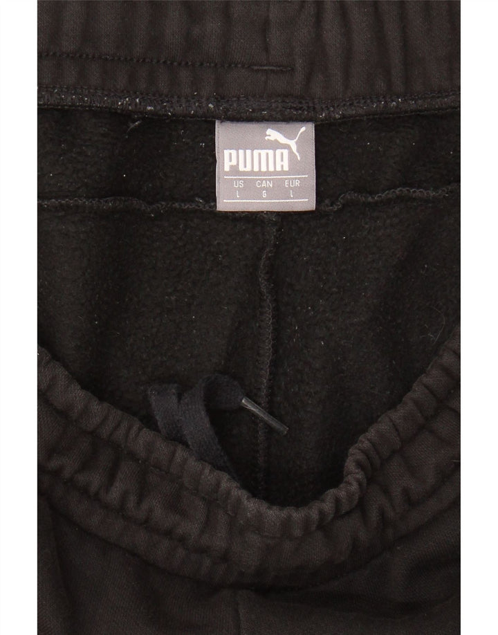 PUMA Mens Tracksuit Trousers Joggers Large  Black Vintage Puma and Second-Hand Puma from Messina Hembry 