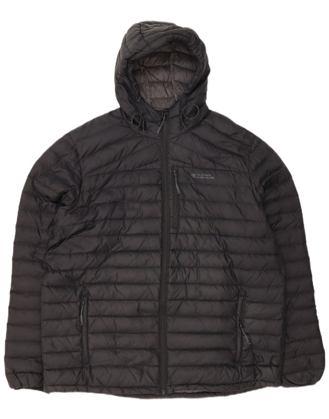 MOUNTAIN WAREHOUSE Мужская стеганая куртка с капюшоном UK 42 XL, черный полиэстер