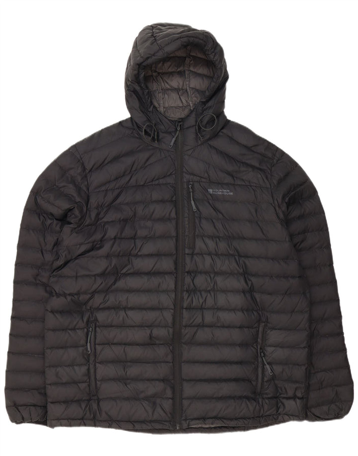 MOUNTAIN WAREHOUSE Мужская стеганая куртка с капюшоном UK 42 XL, черный полиэстер