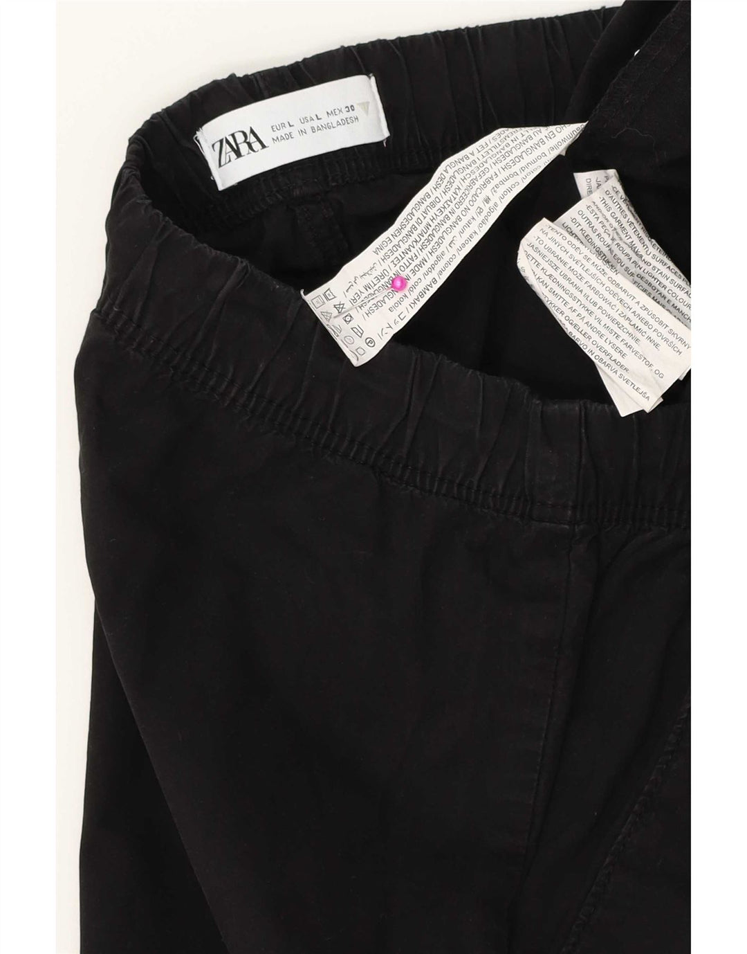 Мужские повседневные шорты Zara W34, черные, хлопковые