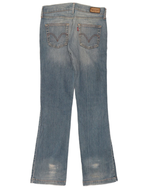 Levi's Womens Eve Straight Jeans W31 L34 Blue Cotton