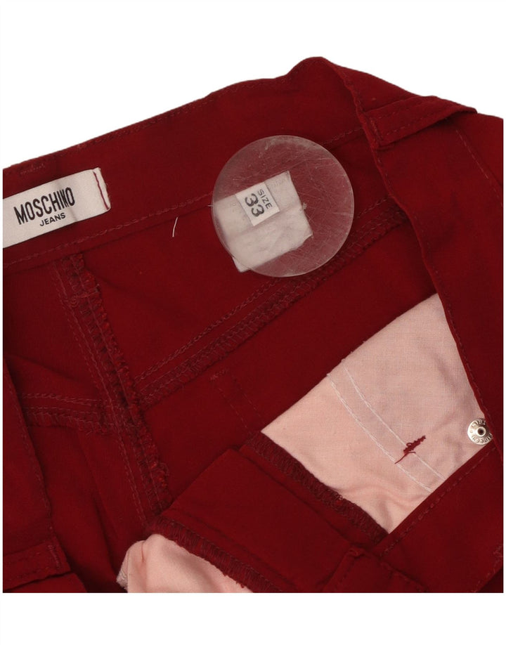 Moschino Мужские прямые повседневные брюки W33 L33 красные