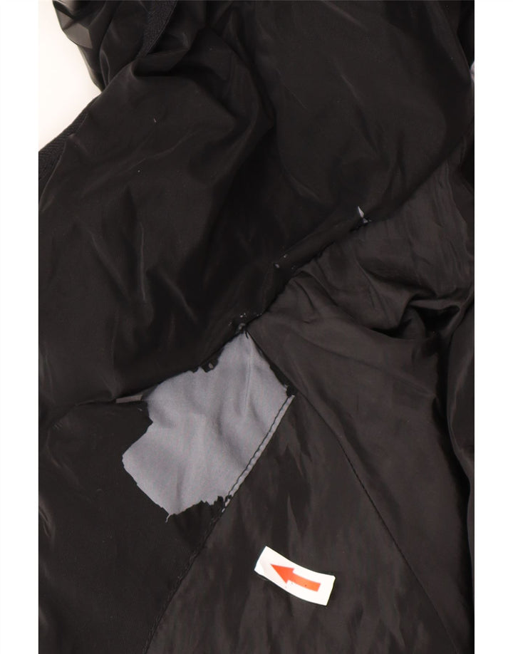 Calvin Klein Jeans Женская утепленная куртка оверсайз с графическим рисунком UK 10, маленькая черная
