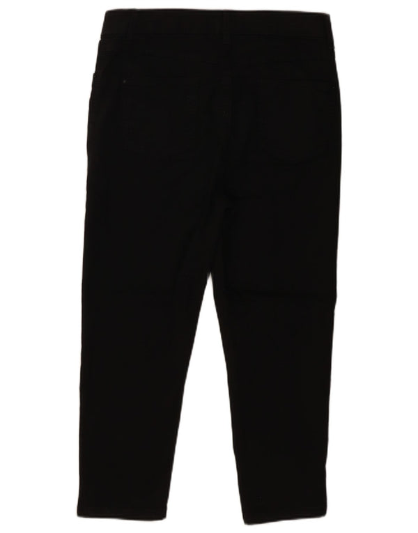Marks & Spencer Womens High Waist Cropped Jeans UK 14 Large W34 L22 Black