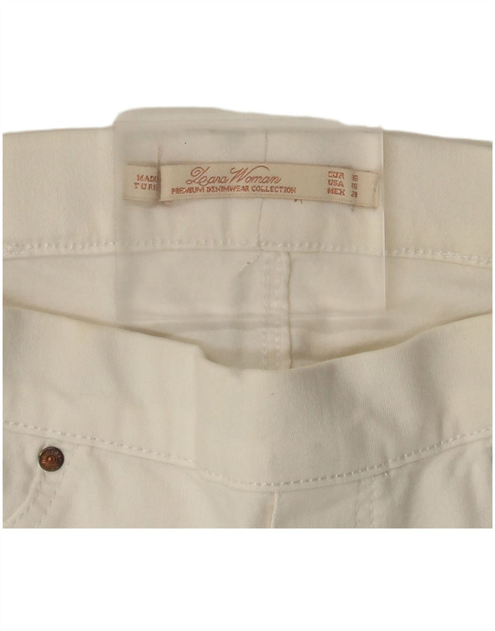 Женские узкие джинсы Zara EU 38, маленькие W28 L28, белые