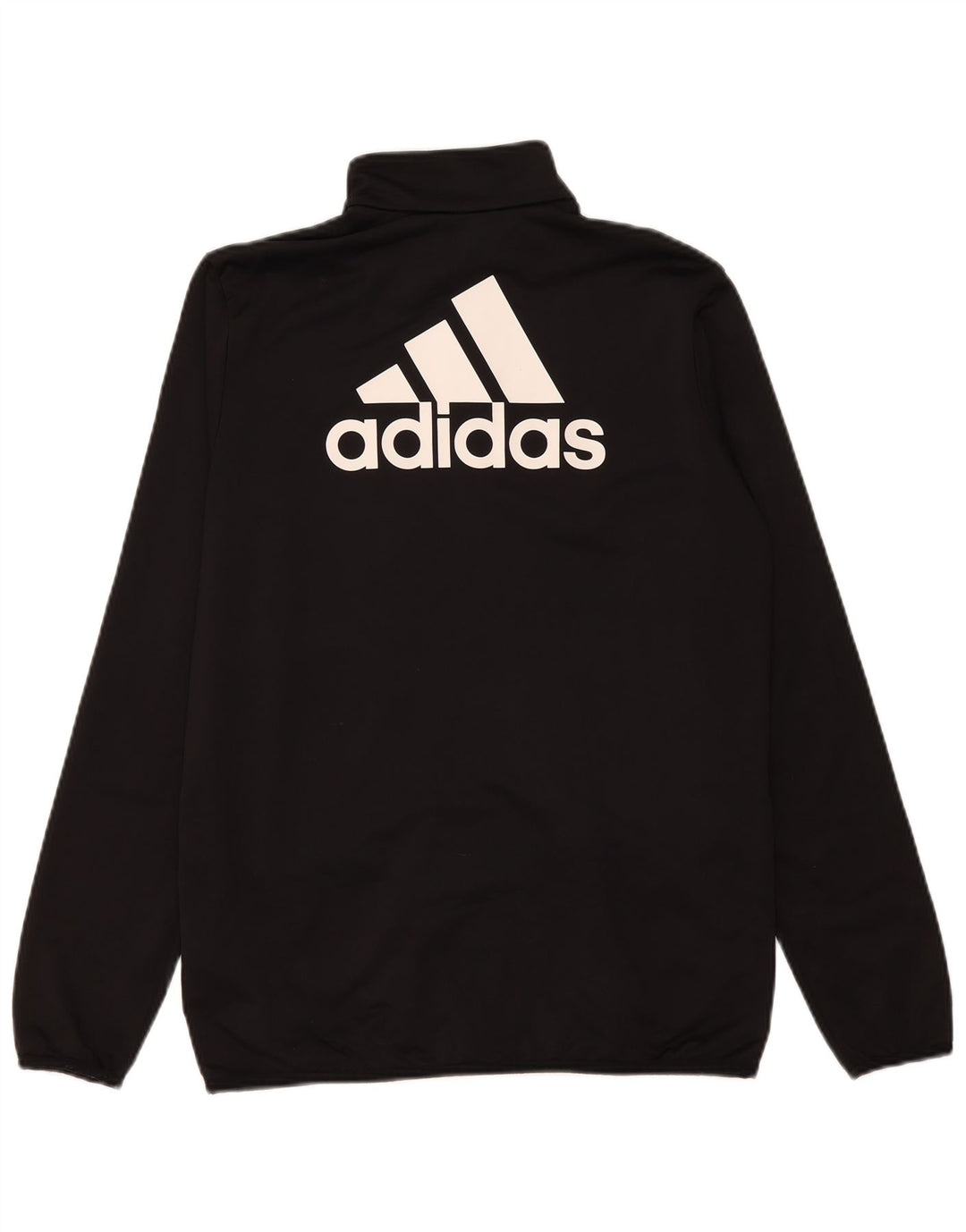 Спортивный костюм Adidas для мальчиков с графическим рисунком, верхняя куртка 15-16 лет, черный полиэстер