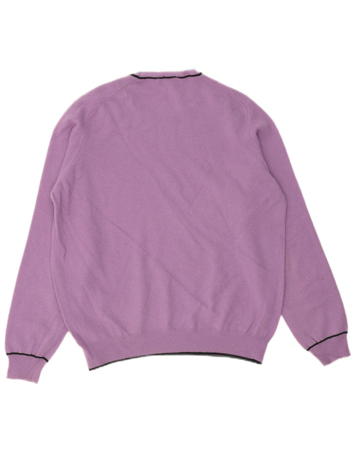 Женский свитер JECKERSON с круглым вырезом, Великобритания, 18 XL, фиолетовый, шерсть