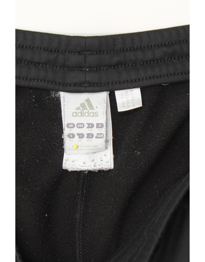 Женские спортивные брюки Adidas UK 16, большой черный полиэстер