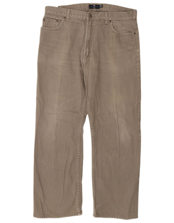 Мужские прямые джинсы Marks & Spencer Blue Harbour W36 L29, бежевый хлопок
