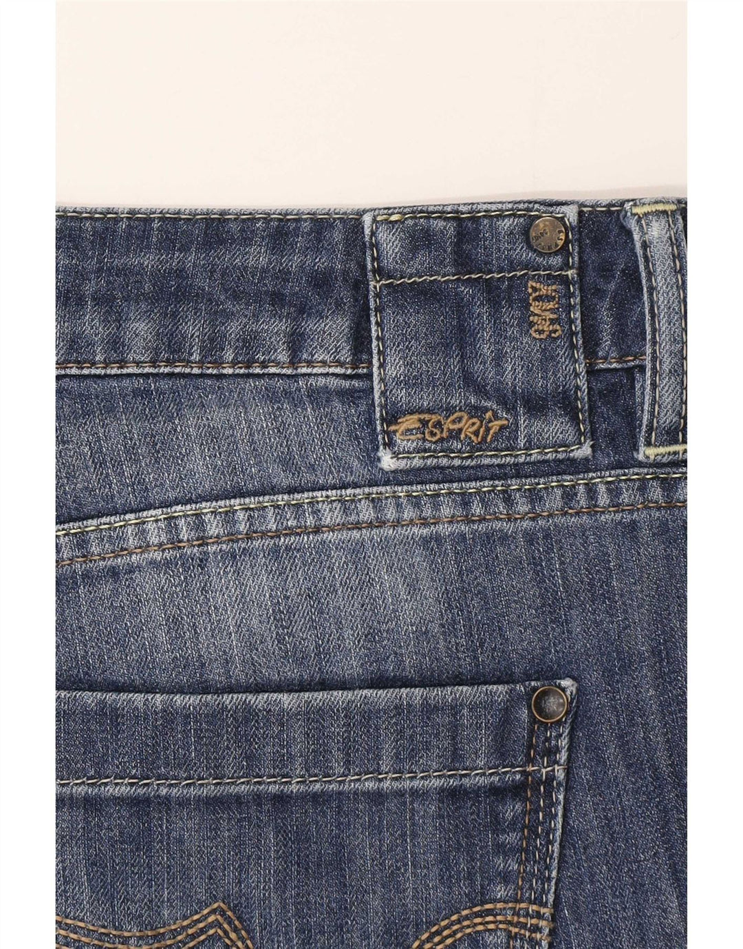 Женские джинсы Bootcut с низкой талией Esprit UK 12, средние W32 L34, синие