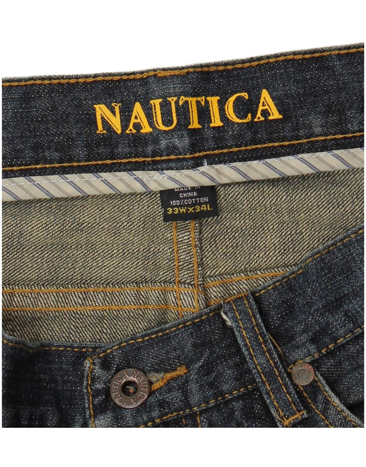 Мужские прямые джинсы NAUTICA W33 L34 темно-синие, хлопок