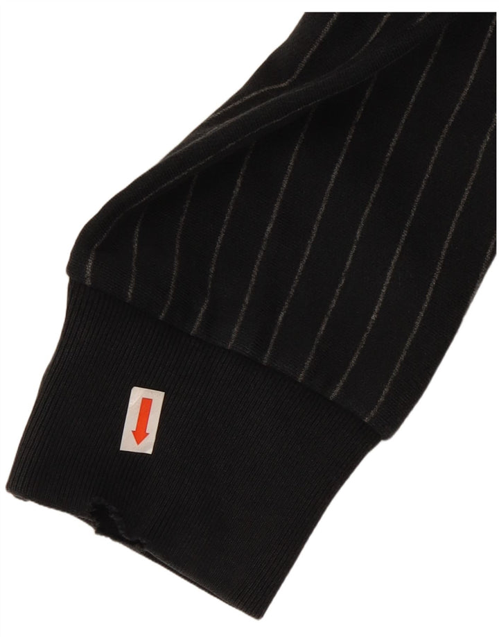 Мужской джемпер с капюшоном CONVERSE Chuck Taylor, средний черный в полоску